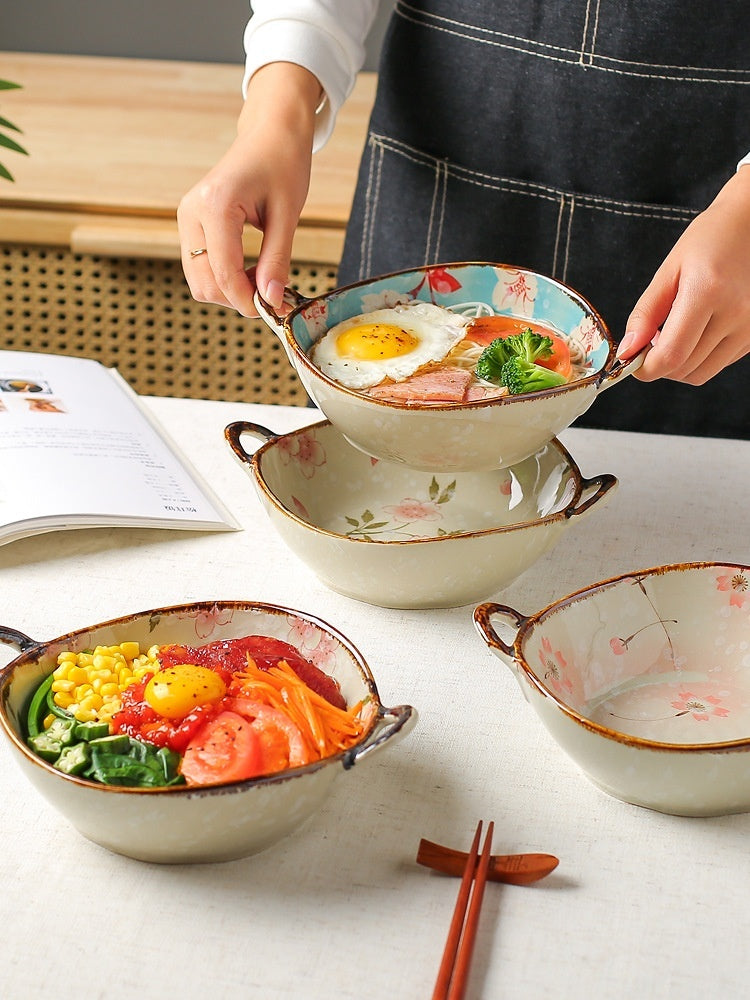 Nordic Ceramic Ramen Bowl - Spring Collection