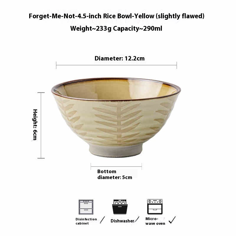 Bowl Pottery Thickened 45-inch Tall Bowl Slightly Flaw