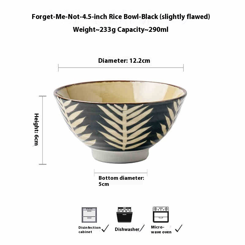 Bowl Pottery Thickened 45-inch Tall Bowl Slightly Flaw