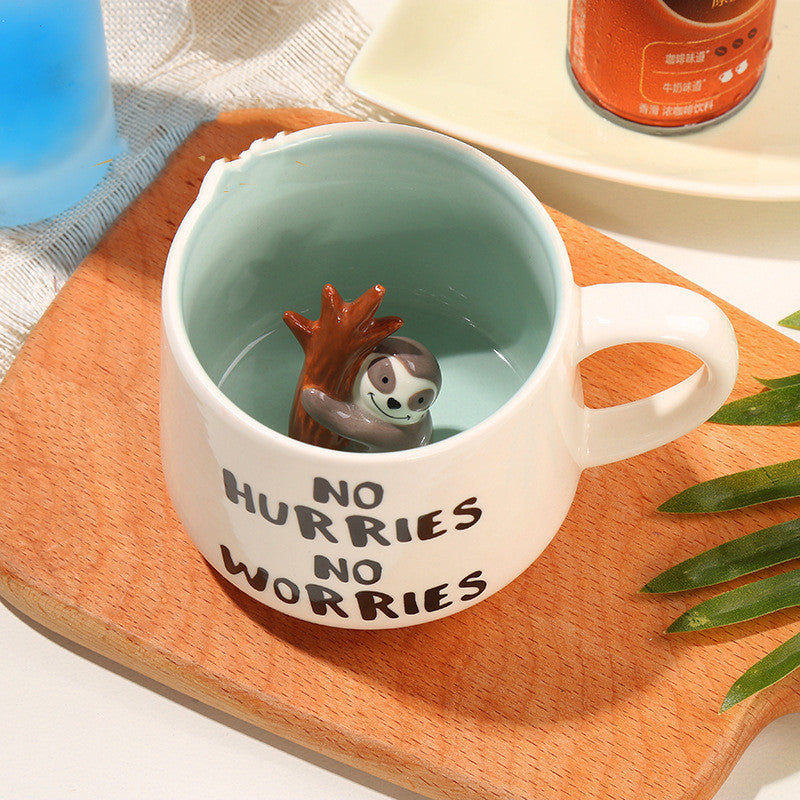 Three-dimensional Animal Ceramic Mug