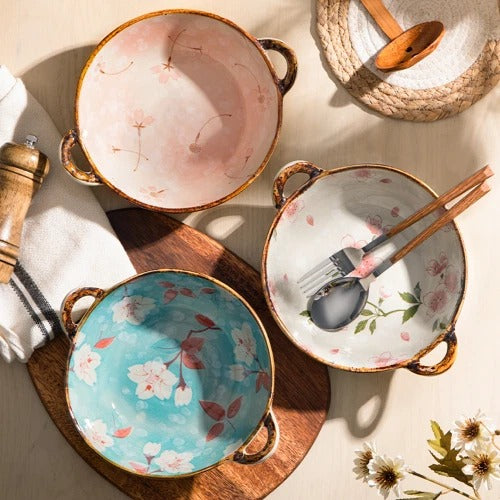 Nordic Ceramic Ramen Bowl - Spring Collection