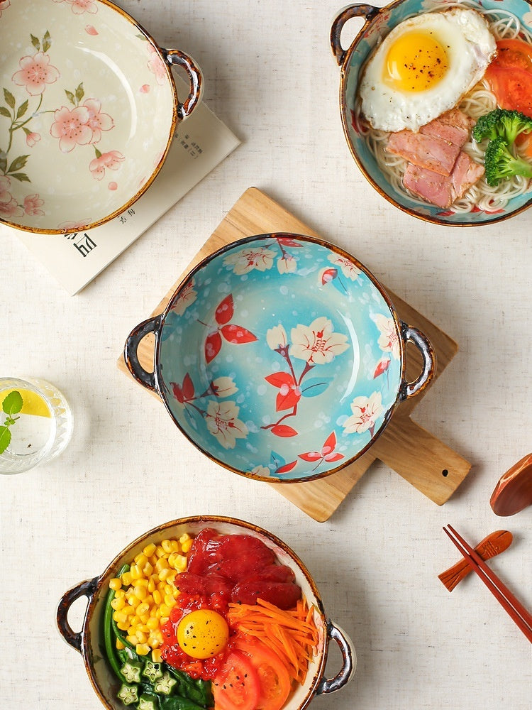 Nordic Ceramic Ramen Bowl - Spring Collection